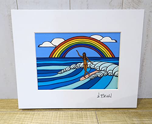 Amazon.co.jp: Heather Brown Art Japan ヘザーブラウン Rainbow Surf